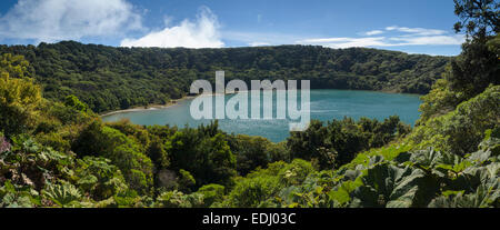 Le volcan Poás, Lac Botos, Crater Lake, Parc National du Volcan Poás, Province d'Alajuela, Costa Rica Banque D'Images