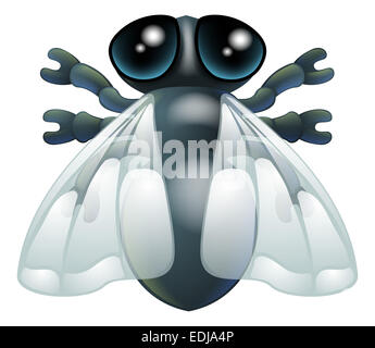 Une illustration d'un personnage de dessin animé fly bug Banque D'Images