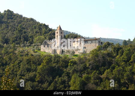 Ruines d'un château médiéval à Narni, Italie Banque D'Images