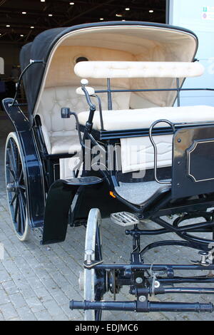 Ancien entraîneur de chevaux style coupé Banque D'Images