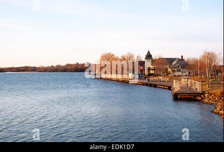 Gananoque, Ontario dans la région des Mille-Îles de l'Ontario, Canada sur le fleuve Saint-Laurent Banque D'Images