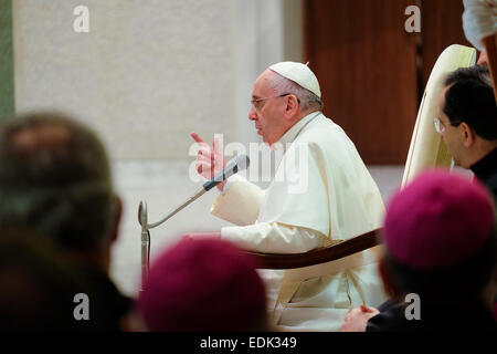 La cité du Vatican. 07Th Jan, 2015. Première audience générale de l'année pour le Pape François - Nervi Hall, 07 janv. 2015 : crédit facile vraiment Star/Alamy Live News Banque D'Images