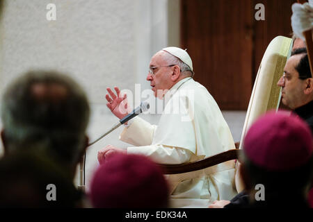 La cité du Vatican. 07Th Jan, 2015. Première audience générale de l'année pour le Pape François - Nervi Hall, 07 janv. 2015 : crédit facile vraiment Star/Alamy Live News Banque D'Images