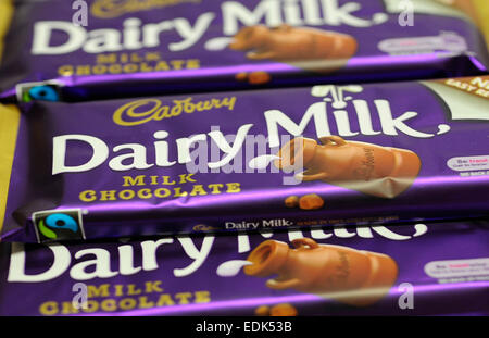 Cadbury Dairy Milk bar Banque D'Images