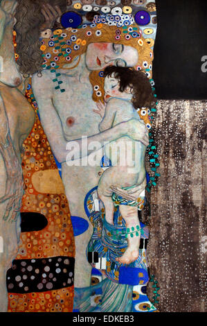 Die drei Lebensalter der Frau - Les trois âges de la Femme 1905 Gustav Klimt 1862 - 1918 peintre symboliste autrichien du mouvement de sécession de Vienne Autriche Banque D'Images