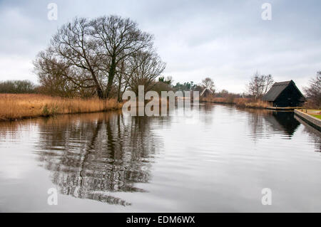 Turf Fen Moulin, Barton Turf Norwich Norfolk Angleterre UK Banque D'Images