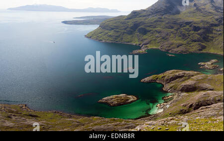 Vue de sgurr na ires à loch loch na na na cuilce leachd et loch cuillin skye Banque D'Images