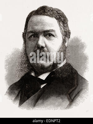 CHESTER A. ARTHUR, vice-président élu des États-Unis, 1880, 19e siècle gravure, USA, Amérique Latine Banque D'Images