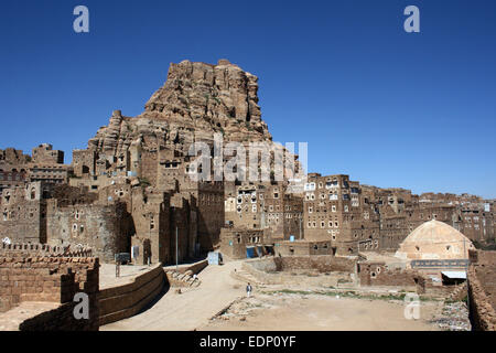 Le village de Thula, au nord-ouest de Sanaa, Yémen Banque D'Images