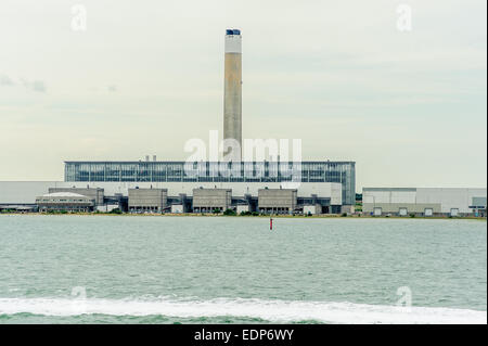 Fawley power station vue d'eaux Southampton Banque D'Images