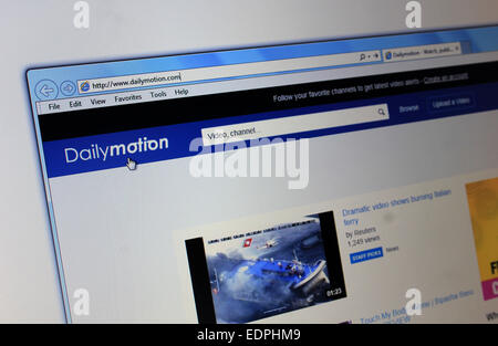 Site dailymotion.com dailymotion Banque D'Images