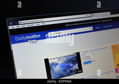 Dailymotion.com Banque D'Images