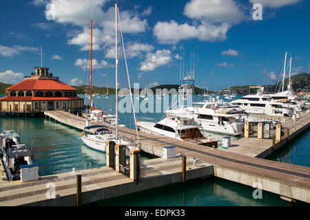 Port de plaisance à Charlotte Amalie, St Thomas, Îles Vierges Américaines Banque D'Images