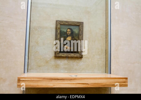 'La Joconde' dans le Louvre, Paris, France Banque D'Images