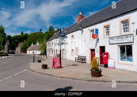 Village de Glamis Castle cottage shop angus PO Banque D'Images