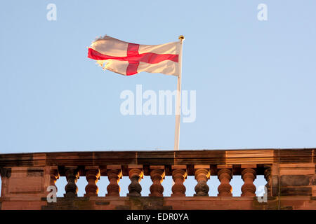 St George's flag, Manchester Banque D'Images