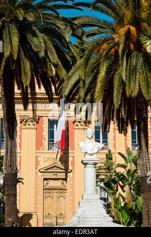 L'hôtel de ville,Menton, Côte d'Azur, Alpes Maritimes, France Banque D'Images