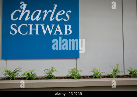 Le siège de la Charles Schwab Corporation dans le centre-ville de San Francisco, en Californie. Banque D'Images