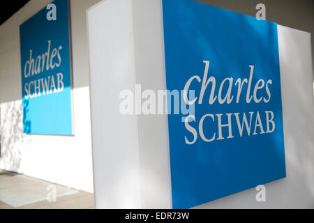 Le siège de la Charles Schwab Corporation dans le centre-ville de San Francisco, en Californie. Banque D'Images