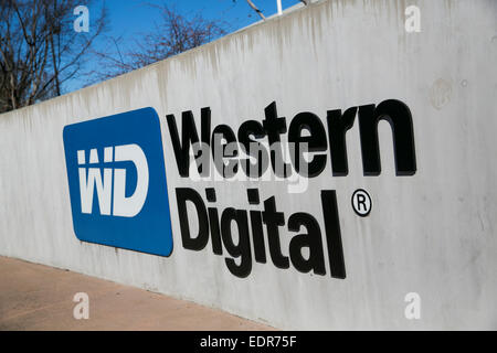 Un immeuble de bureaux occupés par l'Western Digital Corporation à San Jose, Californie. Banque D'Images