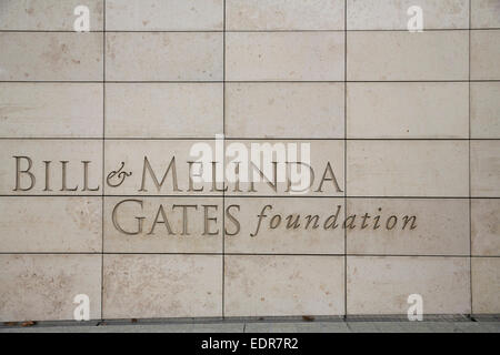 Le siège de la Fondation Bill & Melinda Gates à Seattle, Washington. Banque D'Images