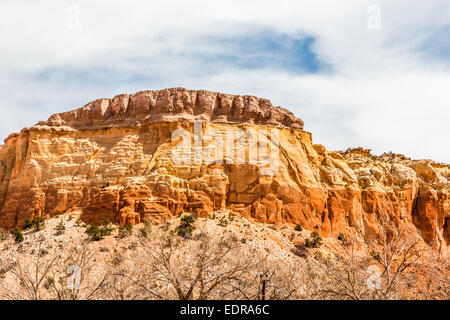 Les roches rouges à Ghost Ranch, New Mexico, USA Banque D'Images