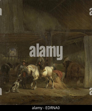 Horse Stable, Joseph Moerenhout, ch. 1830 - c. 1840 Banque D'Images