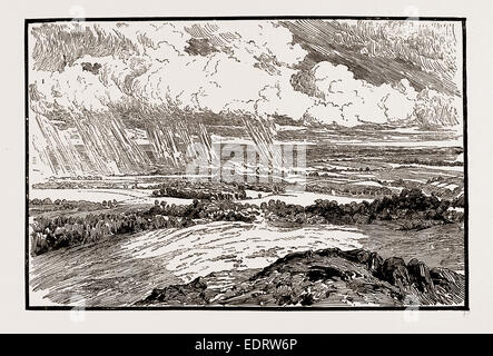 Les illustrations DU CATALOGUE DE L'INSTITUT ROYAL DES PEINTRES DANS DES COULEURS DE L'EAU : LES NUAGES ET LES OMBRES, par C.E. Johnson, R.I. Banque D'Images