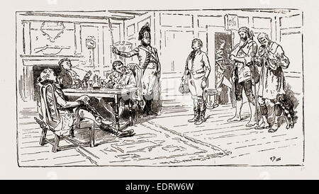 Les illustrations DU CATALOGUE DE L'INSTITUT ROYAL DES PEINTRES DANS DES COULEURS DE L'EAU, 1886 : LA NOURRITURE POUR LA POUDRE, par Frank Dadd, R.I. Banque D'Images