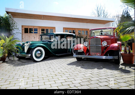 1930 voitures Ford construit comme hot rods dans les années 40 ou 50s Banque D'Images