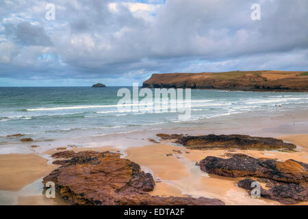 Polzeath, Cornwall, Angleterre, Royaume-Uni Banque D'Images