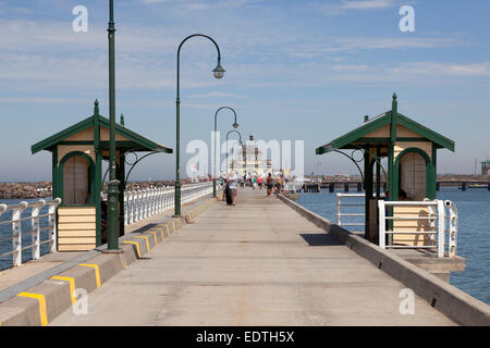 Du quai de St Kilda à Melbourne, Australie Banque D'Images