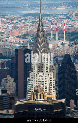 Chrysler building, paysage urbain de l'empire state building, gratte-ciel, Midtown, Manhattan, New York, USA, Amérique Latine Banque D'Images