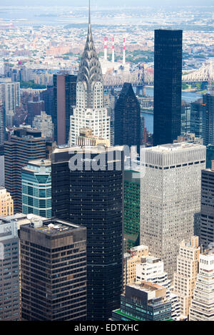 Chrysler building, paysage urbain de l'empire state building, gratte-ciel, Midtown, Manhattan, New York, USA, Amérique Latine Banque D'Images
