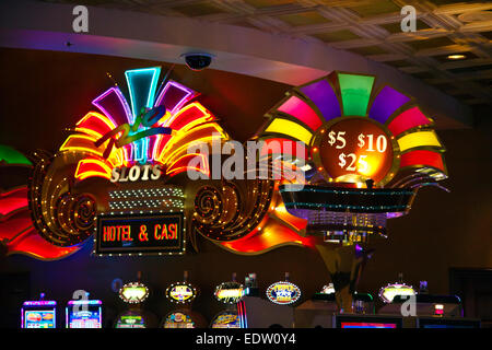 Les machines à sous dans le rio CASINO - LAS VEGAS, NEVADA Banque D'Images