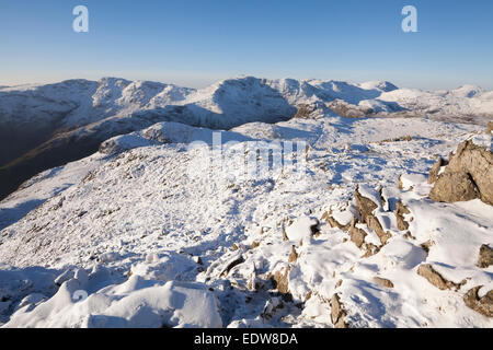 Le Centre de Fells du sommet de Pavey Ark Banque D'Images