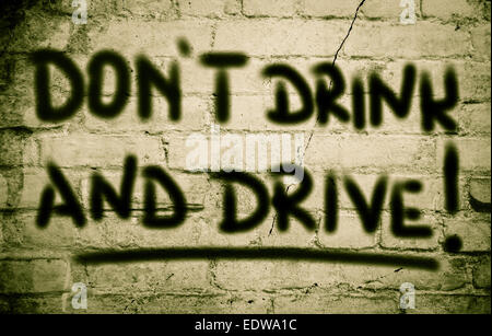 Don't Drink And Drive Concept Banque D'Images