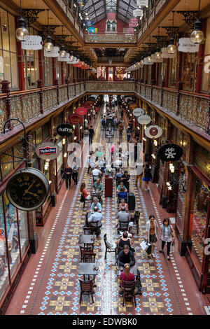 Le Strand Arcade, galerie marchande de style victorien à Sydney, Australie Banque D'Images
