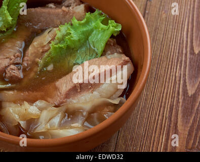 Bak Kut Teh - ragoût de porc malaisien et soupe de fines herbes Banque D'Images