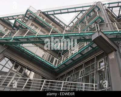 Gruner  + Jahr l'impression et d'édition, détails architecturaux de leur siège à Hambourg Banque D'Images