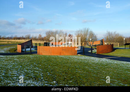 Fawcett Park Consett Banque D'Images