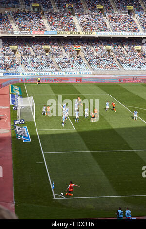 Match de football entre Real Sociedad et le Malaga FC au stade Anoeta Reale Arena Banque D'Images