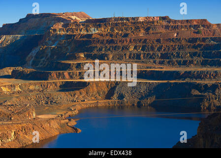 Rio Tinto Rio Tinto, mines, province de Huelva Banque D'Images