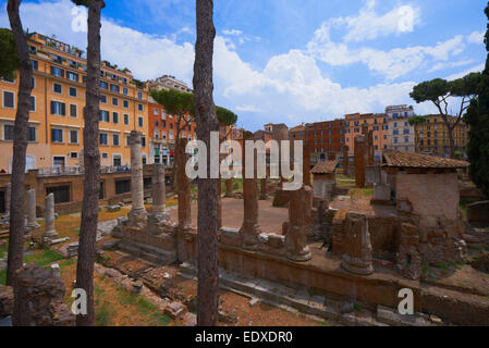 Area Sacra, Largo di Torre Argentina, Pigna, Rome, Latium, Italie Banque D'Images