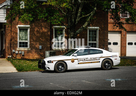 Le comté de Montgomery Ford Taurus Police Voiture de police, Maryland, Beallsville Banque D'Images