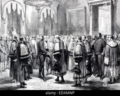Illustration de l'ancien 'Graphic' Journal hebdomadaire (1876) - Lord Maire de Liverpool (lieut. Le colonel Richard tomba Steble) Banque D'Images
