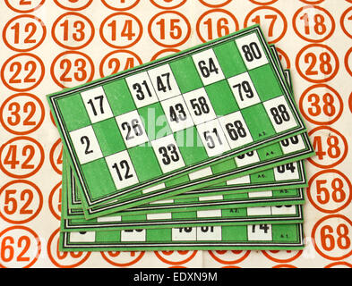 Fin des années 1920, "Lotto" (Bingo) jeu par Chad Valley, l'un des premiers produits fabriqués dans l'usine Harborne près de Birmingham Banque D'Images