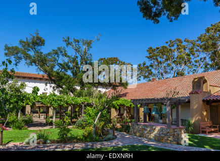 Jardins de Mission San Luis Obispo, Californie, USA Banque D'Images