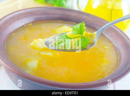 Soupe fraîche Banque D'Images