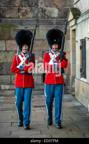 Le Queen's Guards, Copenhague, Danemark Banque D'Images
